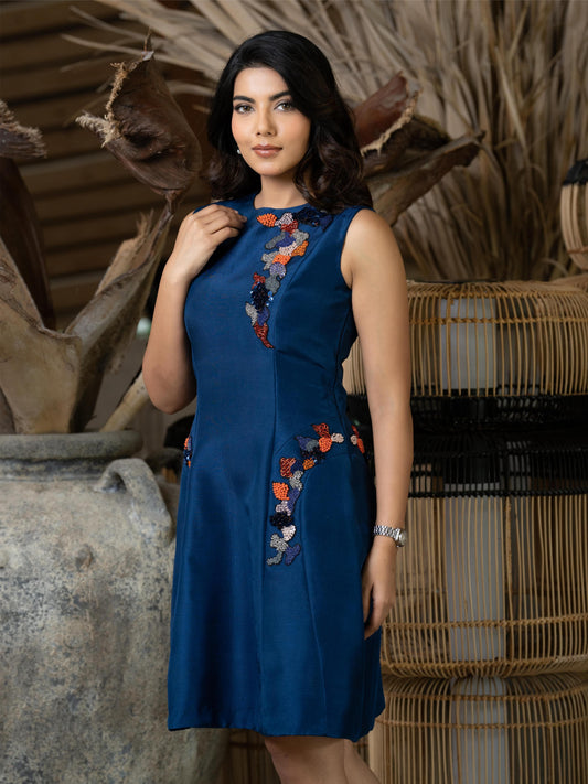 SAPPHIRE BLOOM DRESS