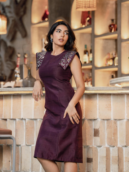 BURGUNDY GRACE DRESS